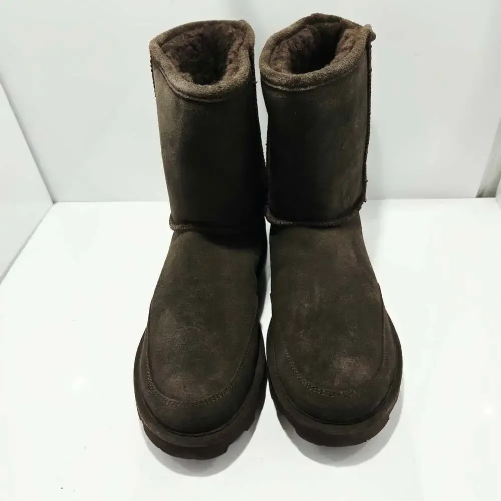 Bearpaw Brady Boots Size 13 Chocolate Brown Suede Winter